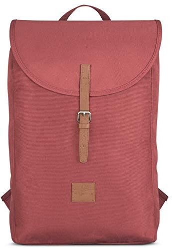 Johnny Urban Rucksack Damen und Herren Rot - Liam - Moderner Tagesrucksack für Uni Büro, Schule und Freizeit - Daypack mit 16 Zoll Laptopfach - Wasserabweisend