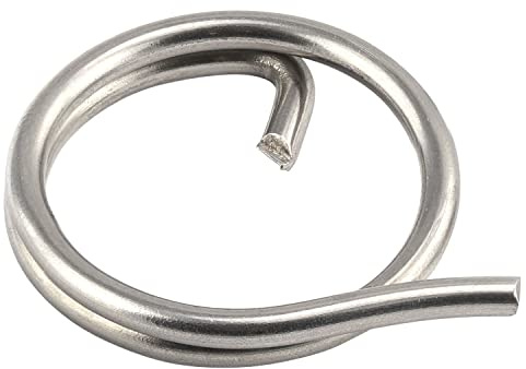 OPIOL QUALITY® Ringsplinte 2x23 mm aus Edelstahl A4 V4A (20 Stück) Sicherungsringe Schlüsselring Ring Ring-Splint Schlüssel Steckbolzen Sicherung Ringsplint