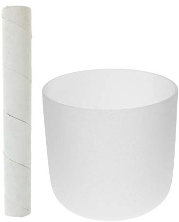 Tubayia C-Key Kristall Klangschale Gesangs Schale Singing Bowl Musikinstrument mit Wildleder Mallet