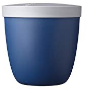 Mepal - Snackbox Ellipse - Lebensmittelbehälter zum Aufbewahren und Transportieren von Snacks - geeignet für Gefrierschrank, Mikrowelle & Spülmaschine - 500 ml - Nordic Denim