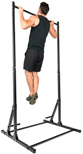 Marbo Sport Kraftstation mit Klimmzugstange und Dip-Station Kraftturm für Klimmzüge und Dips freistehend und verstellbar SmartGym SG-13