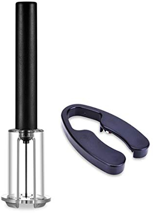 Tire-Bouchon Set à Air Comprimé Set,Cadeau Ouvreur Kit Tire-Bouchon avec Coupe-Capsule,Pompe à Vin Ensembles d'accessoires pour Vin