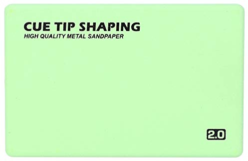 Keenso Billard Cue Tip Shaper, 1 stücke hohe Festigkeit Billard Cue Tip Shaper Snooker Pool Schleifpapier 88x57x4mm (Grün) Schach- und Freizeitsportarten Schach, Freizeitsport