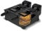 TurboTronic Doppel-Fritteuse 3600W | 2x3L Edelstahl-Kaltzonen-Friteuse mit spülenmaschinefesten Teilen, Sichtfenster und präzise 0–190°C Temperaturregelung, Fritöse (schwarz)
