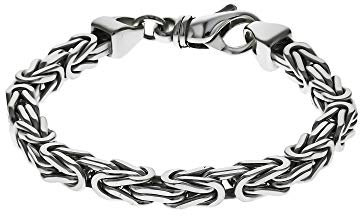 Zeeme Basic Unisex Armband 925/- Sterling Silber Glänzend weiß 315260016