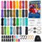MONOBIN Paracord, 550 Paracord-Kombi-Set - multifunktionale Paracord-Seile und komplettes Zubehör für Paracord-Armbänder, Schlüsselbänder, Hundehalsbänder (36 Colors-B)