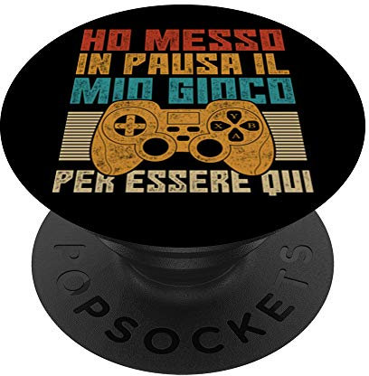 Gamer Controller Gaming Giochi Al Computer Videogiochi PopSockets PopGrip: Impugnatura per Telefoni Cellulari e Tablet Intercambiabile