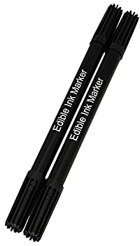 LICHENGTAI Pennarelli per Colorante Alimentare, 2 Pezzi Pennarelli Alimentari a Doppia Punta, per Cottura, Decorazione Torta, Prodotti Alimentari, Multicolore, per Decorare Alimenti Fai da Te