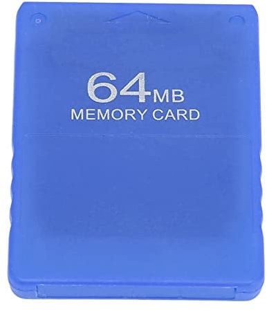 HURRISE PS2 Game Memory Card, FMCB McBoot Card v1.966 64 MB Memory Card Compatible with All Versions for PS2 Standard Edition and Slim Edition(Blue)