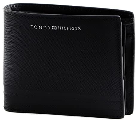 TOMMY HILFIGER TH Business Leather CC and Coin Wallet Black