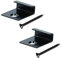 YOUTU® 30 Clips de Cubierta Compuestos, Clips de Fijación Ocultos para Tabla, Compuesto Decking Oculto Fijación Sujetador Clips, con tornillo autorroscante de acero inoxidable (negro)
