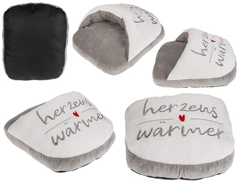 Out of the blue Kuschel-Fußwärmer, Herzenswärmer, L: ca. 35 cm, 100% Polyester