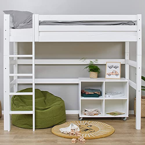 Hoppekids ECO Luxury Hochbett 90x200cm, Weiß