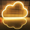 Wolke Neonlicht Logo LED Wanddekoration USB oder Batterie Logo Schlafzimmer Geburtstagsfeier Weihnachten Wohnzimmer Kinder Hochzeit Mädchen Dekoration (warm weiß)