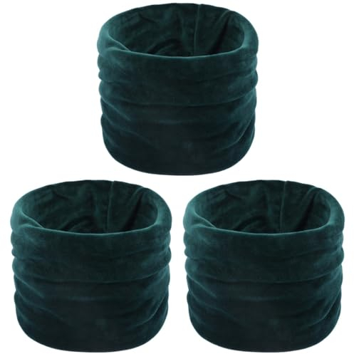 PACKOVE Schutzmaske 3St Kreisschleifenschals Kopfbedeckung mit Halsmanschetten Nackenmanschette Hals Ohrenwärmer winddichter Schal winterlicher Outdoor-Schal Rundhals Männer und Frauen