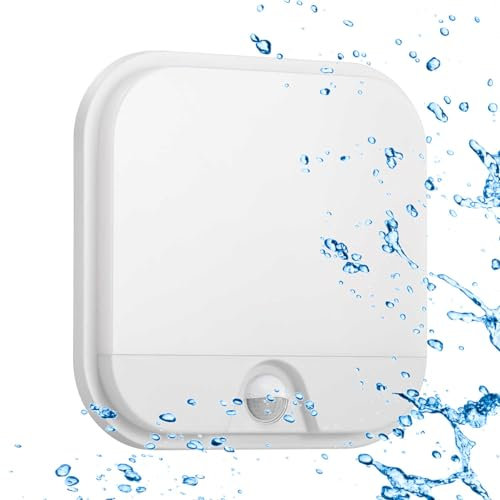 Sigmaled lighting - Plafón LED 20W con SENSOR de Movimiento - Estanca para Exterior IP65 - Luz Cálida 3000K - 1900Lumen - Aplique cuadrado para exteriores e interiores