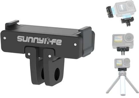 LINGHUANG OSMO Nano / 360 / Action 4/3/2 Magnetic Mount,Quick Release Adapter With 1/4'' Threaded Hole,Foldable Tripod Mount Adapter for GoPro,for DJI OSMO 360 Nano Action 4 3 2 Accessories