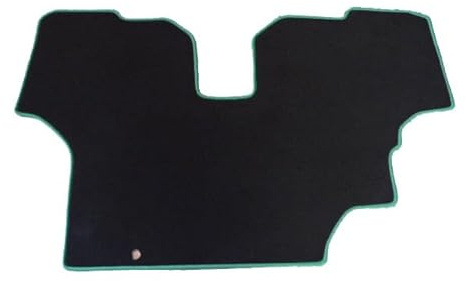 Fußmatte Teppich edler Velour schwarz Kettelung grün passend für Fendt Farmer 309 LSA