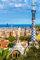 Poster-Bild 40 x 60 cm: Park Güell vom Architekten Gaudi an einem Sommertag in Barcelona, Spanien. (48479086)