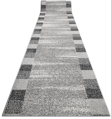 rugsx Läufer Silver Etna Rahmen, Sand, Flurteppich, Küchenteppich, Florteppich, modern, Diverse Größen, grau 80x710 cm