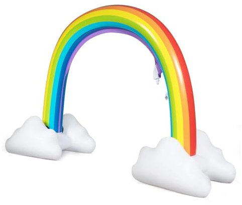 TOYANDONA 1stück Inflatable Rainbow Sprinkler Arch Für Junge Mädchen Lustiges Wasserspielzeug Für Garten Outdoor-Spielzeug Für Sommeraktivitäten Und Eltern-Junge Mädchen-interaktion