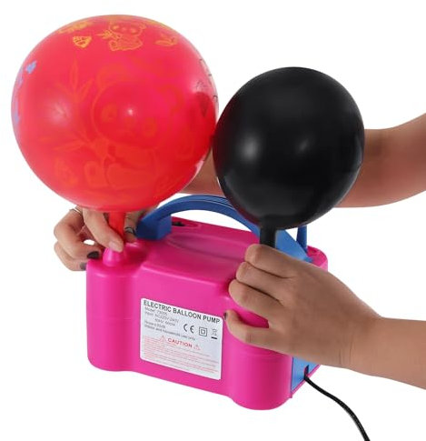 KayEsampra Elektrische Ballonpumpe, 600W luftballonpumpe ballonpumpe，tragbar Elektrische Luftballonpumpe mit Doppeldüsen,Luftballon aufblasgerät für Party, Geburtstag, Hochzeit, Weihnachten Deko