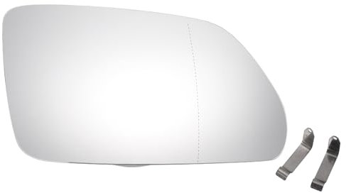 A ABSOPRO Espejo retrovisor derecho de repuesto de cristal asférico calefactado para Skoda Octavia 2004-2008