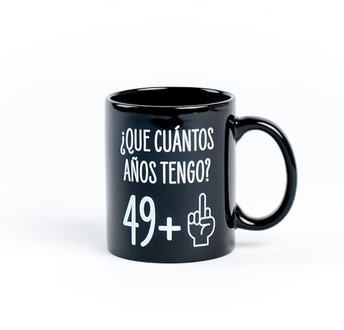 Miss Miserable Taza para 50 cumpleaños ¿Que cuántos años tengo? 49+1