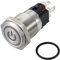 TRU Components TC-12647416 Druckschalter 250 V/AC 3 A 1 x Aus/(EIN) IP65 Rot rastend Edelstahl 1 St.