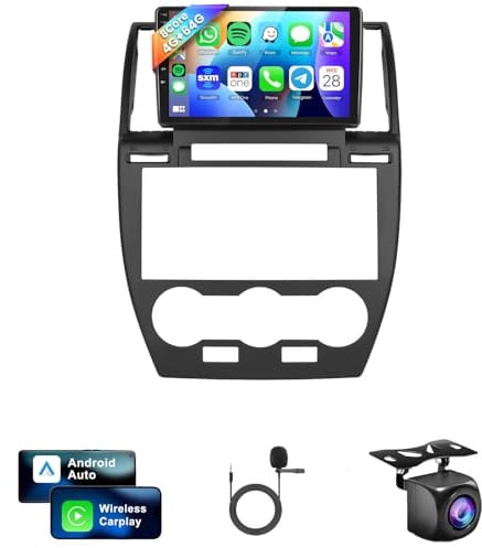 8 Kern 4G+64G Autoradio Android 13 für Land Rover Freelander 2 2007-2012, 9 Zoll HD IPS Touchscreen Auto Radio mit Drahtlos Carplay Android Auto GPS Wi-Fi Bluetooth FM RDS Radio Rückfahrkamera