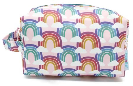 PONETTE - Trousse de toilette pour enfant, garçon, fille, adolescent, amusant, sac de toilette, trousse de voyage, trousse, marque espagnole, Rose arc-en-ciel, Trousse de toilette pour enfant