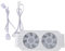 Memory RAM Cooler ARGB Fans, RAM Cooler, ARGB RAM Radiator Computer Memory Module Heat Sink PWM Temperature Control Fan for DDR DDR2 DDR3 DDR4 DDR5 (White)