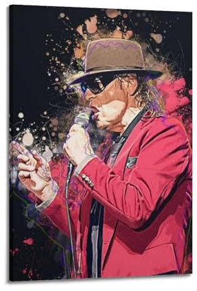 BGHUENQ Sänger-Poster, Udo Lindenberg, dekoratives Gemälde, Leinwand, Wandposter und Kunstdruck, moderne Familienschlafzimmer-Dekoration, Poster, 60 x 90 cm