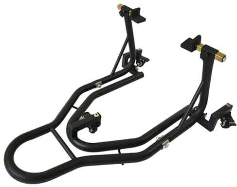 CRUIZER Cavalletto sposta moto Posteriore Mobile con ruote Nero