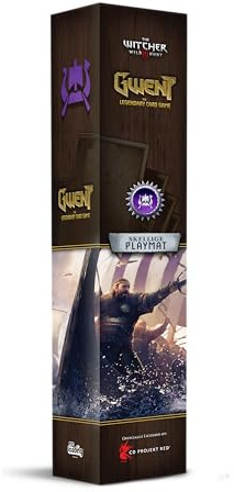 No Loading Games, Gwent Neoprene Mat – Skellige, Zubehör | Spielmatte mit Kartenzonen und Leisten, für Gwent: Das legendäre Kartenspiel, Größe: 29 x 73 cm, Motiv: Skellige