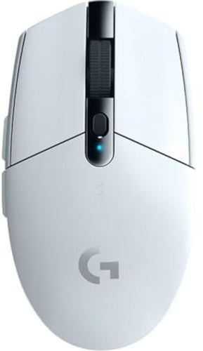 LOGITECH G304 WHITE LIGHTSPEED HERO CHARGING OPTICAL WIRELESS PLAYER MOUSE