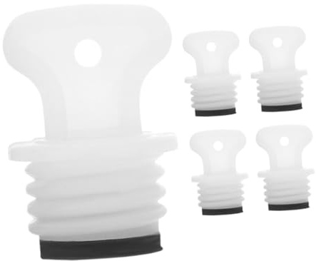 Outanaya 5 Stück Teiliges Hot Water Bottle Stopper Schraubverschluss Auslaufsicherer Gummi Ersatzverschluss für Wärmflaschen Komfortable Dichtung für Zuhause und Büro