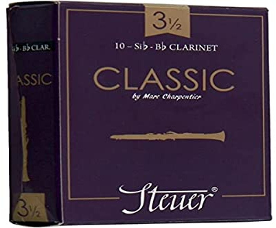 Steuer reed BB clarinet Classic pack of 10 size. 3 1/2