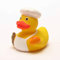 Badeente Bäcker I Quietscheente I Duckshop I L: 8 cm I inkl. Badeenten-Schlüsselanhäger im Set