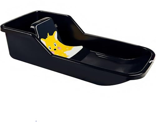 Hamax Baby Bob Schlitten | Babyschlitten mit Sitz & Rückenlehne | sicherer Kinderschlitten für Kleinkinder | robuster Kunststoff | ideal für erste Rodelausflüge |