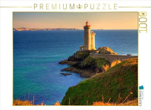 CALVENDO Puzzle Sehnsucht Bretagne - Der Leuchtturm Phare du Petit Minou im westlichsten Département Finistére | 1000 Teile Lege-Größe 64 x 48 cm Foto-Puzzle für glückliche Stunden