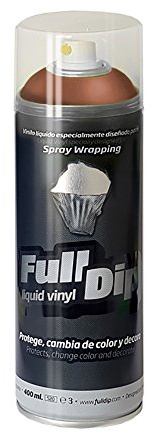 FullDip FLD909 Vinilo Líquido, Marrón Avellana Candy, 400 ml