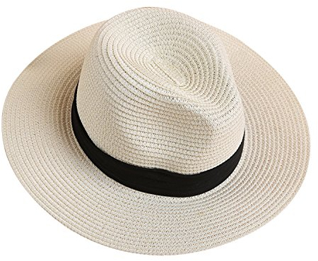 LAEMILIA Capeline Femme Casual Chic Eté Pliable Lacet Anti-Soleil Chapeau de Paille Melon Plage