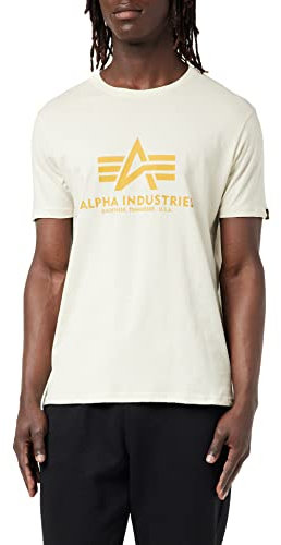 Alpha Industries Herren Basic T-Shirt, vintage-white, L