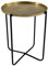 Lesli Living Beistelltisch Tisch Design Metall ø40,5x50cm (Gold)