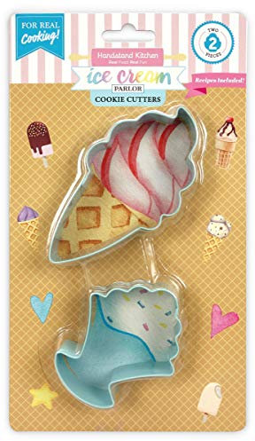 Handstand Kitchen Ice Cream Parlor 2-piece Cone and Sundae Cookie Cutter Set