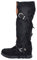 Stivali Donna Indianini Neri Scamosciati con Frange Zeppa Interna 5 cm Cinturino Fibbia Altezza Ginocchio Moda Ibiza (37 EU)