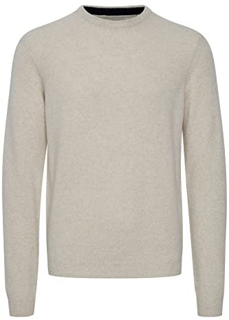 CASUAL FRIDAY CFKarl Herren Strickpullover Feinstrick Pullover mit Rippkragen Rippbündchen Regular fit, Größe:XL, Farbe:Light Sand Melange (1353041)