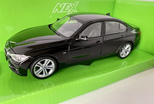 Welly NEK Models 24039 kompatibel mit BMW 335i, schwarz, 1:24, Fertigmodell