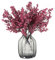 JAKY-Global Künstliche Blumen 6 Stück Getrocknete Unechte Seide Blumen Babysbreath Pflanze Dekoration für Hochzeit Sträuße Haus Garten Party Blumenschmuck (Weinrot)